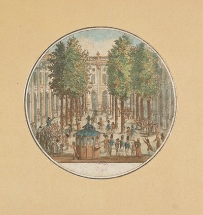 Camille Desmoulins Speaking at the Palais Royal, 12 July 1789 by French School